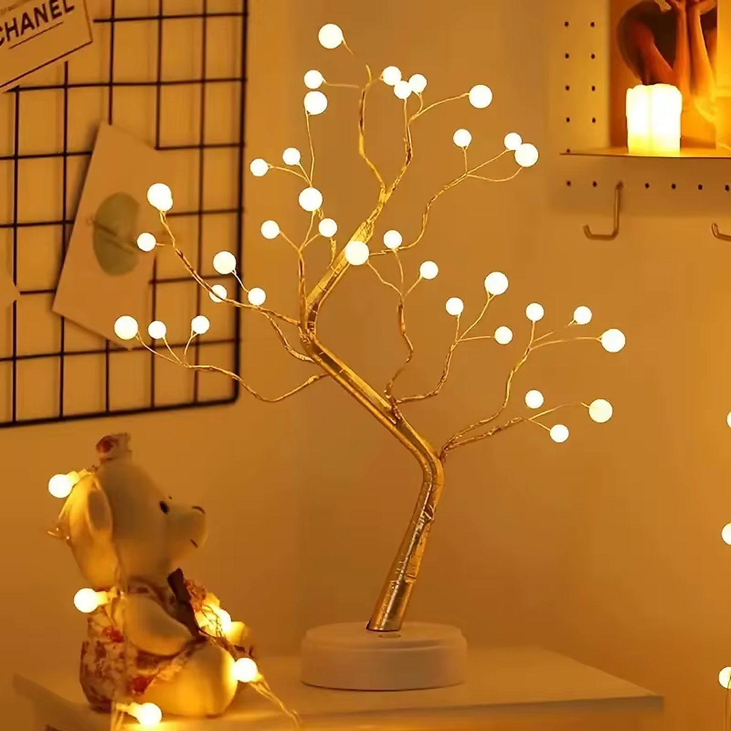 Copper Wire Tree Light — Warm Ambient Glow Lamp