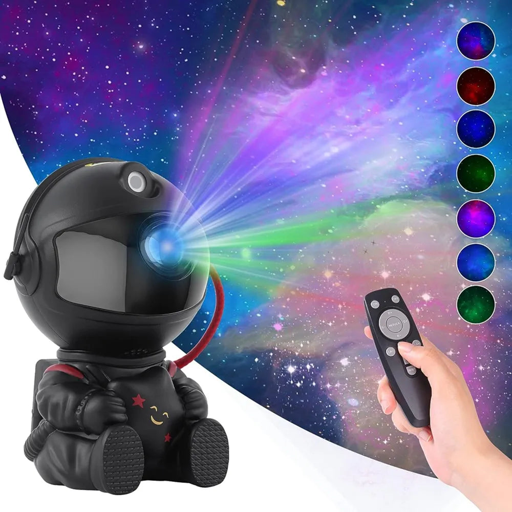 Galaxy Star Projector — Astronaut Night Light for Bedroom & Kids Room