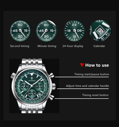 BARENIO STAINLESS STEEL MILITARY WATCH (BUY 1 GET 1 FREE)