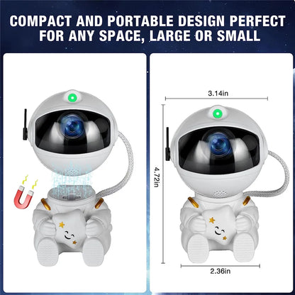 Galaxy Star Projector — Astronaut Night Light for Bedroom & Kids Room
