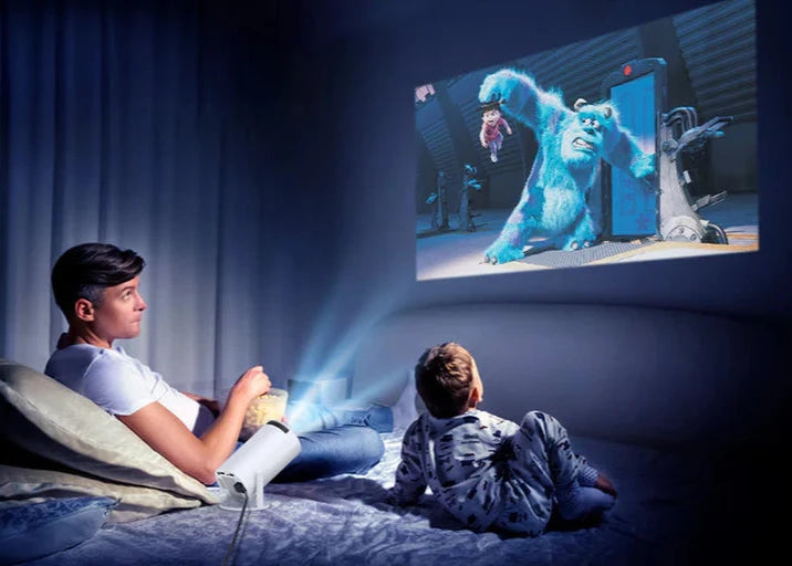 CineDream HD Smart Projector — Portable Home Cinema with Free Wireless Earbuds