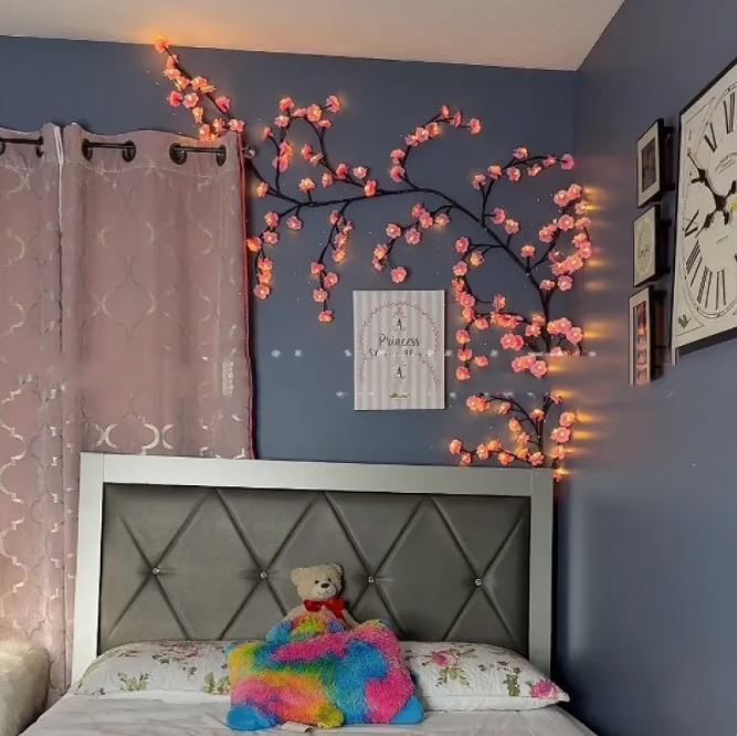 LED Cherry Blossom Vine Light — Remote Control Fairy Light