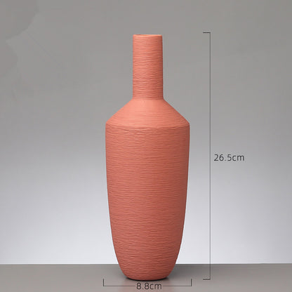 Nordic Minimalist Ceramic Vase — Home Decor Statement Piece
