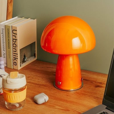 Mushroom Table Lamp — Nordic Glass Ambient Light