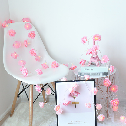 LED Rose Flower String Lights — Romantic Fairy Lights