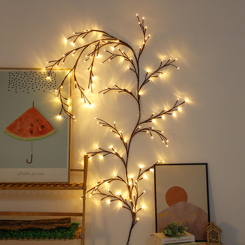 LED Branch Fairy Lights — Rattan Warm Glow Home Decor