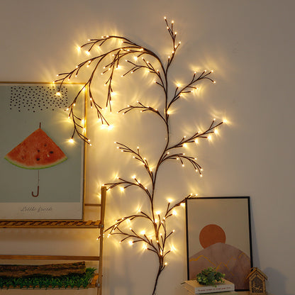 LED Branch Fairy Lights — Rattan Warm Glow Home Decor