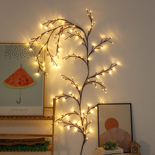 LED Branch Fairy Lights — Rattan Warm Glow Home Decor