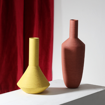 Nordic Minimalist Ceramic Vase — Home Decor Statement Piece