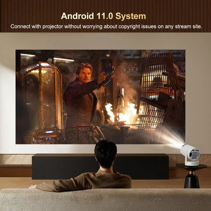 CineDream HD Smart Projector — Portable Home Cinema with Free Wireless Earbuds