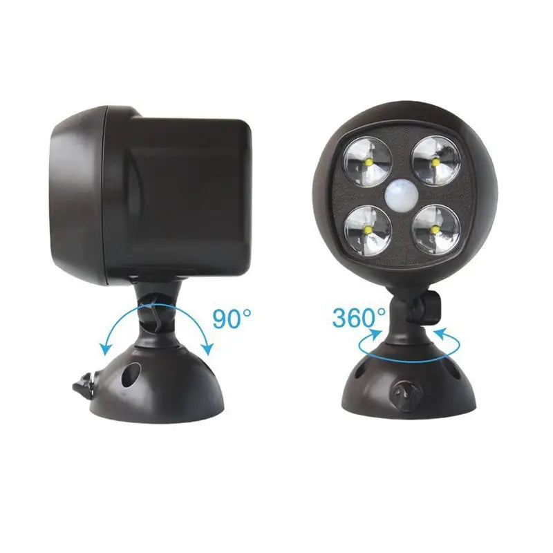 Solar 360° Rotating Garden Light — Motion Sensor Outdoor LED