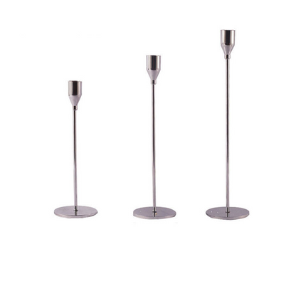 Elegant Wrought Iron Candle Holder — Decorative Metal Centrepiece