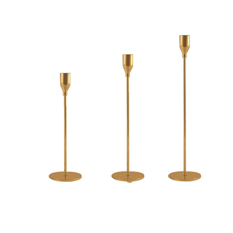 Elegant Wrought Iron Candle Holder — Decorative Metal Centrepiece