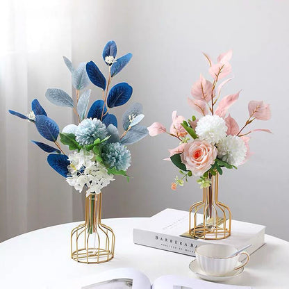 Nordic Style Iron Metal Vase for Hydroponic Decor
