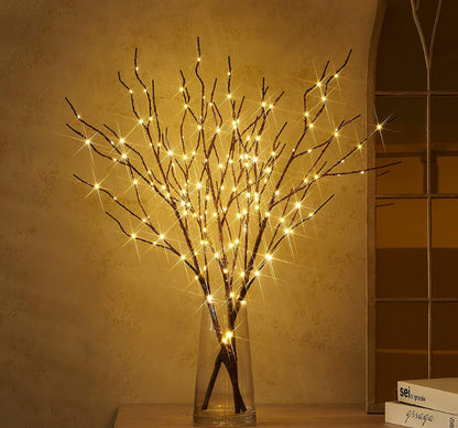Luminous Tree Branch Lamp — 50 LED Warm Birch Light