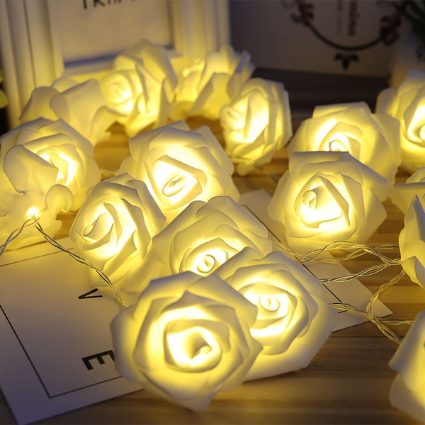 LED Rose Flower String Lights — Romantic Fairy Lights