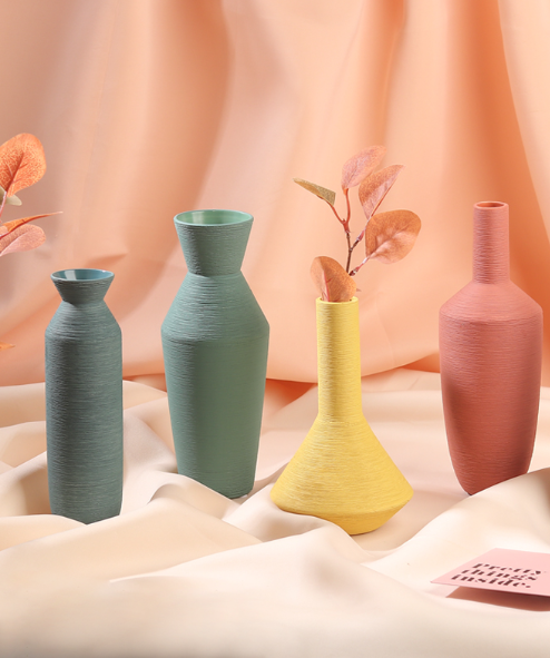 Nordic Minimalist Ceramic Vase — Home Decor Statement Piece