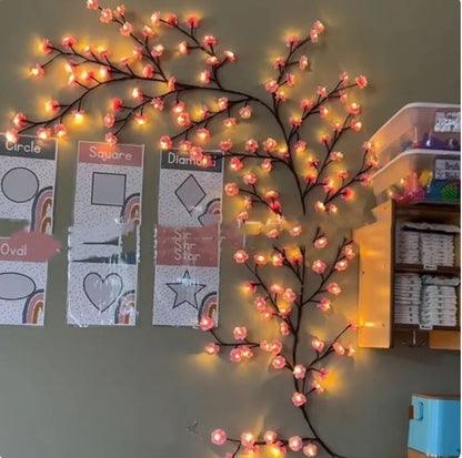 LED Cherry Blossom Vine Light — Remote Control Fairy Light