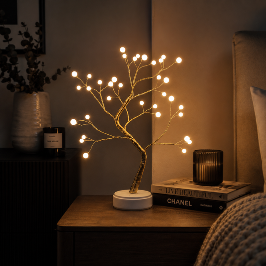 Copper Wire Tree Light — Warm Ambient Glow Lamp