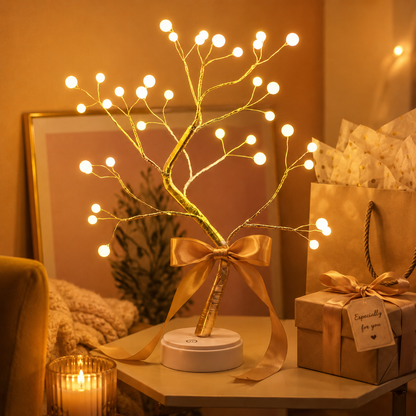Copper Wire Tree Light — Warm Ambient Glow Lamp