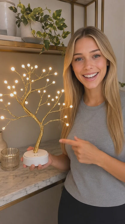 Copper Wire Tree Light — Warm Ambient Glow Lamp
