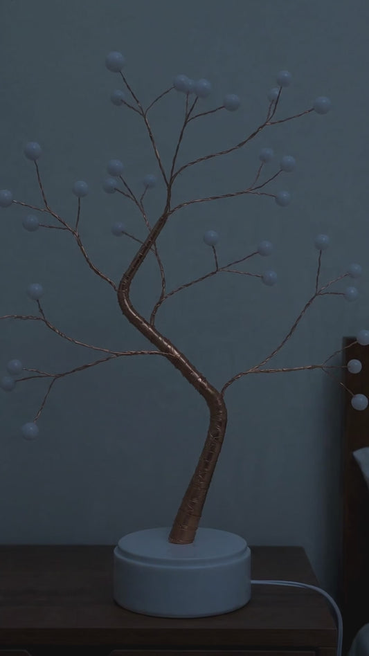 Copper Wire Tree Light — Warm Ambient Glow Lamp