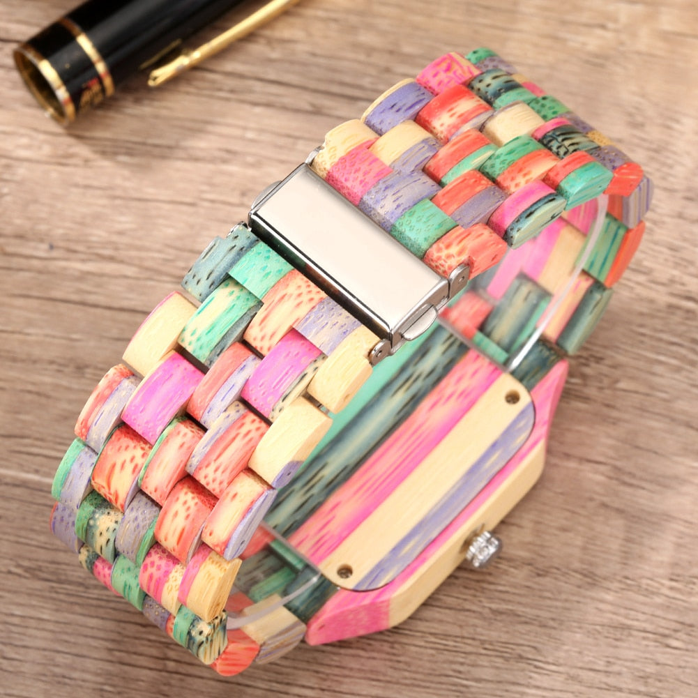 Barenio RAINBOW WOODEN WATCH