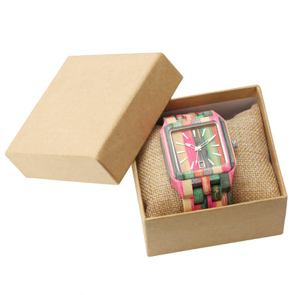 Barenio RAINBOW WOODEN WATCH