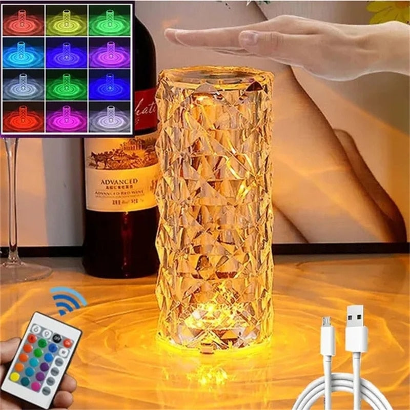 LED Crystal Table Lamp 