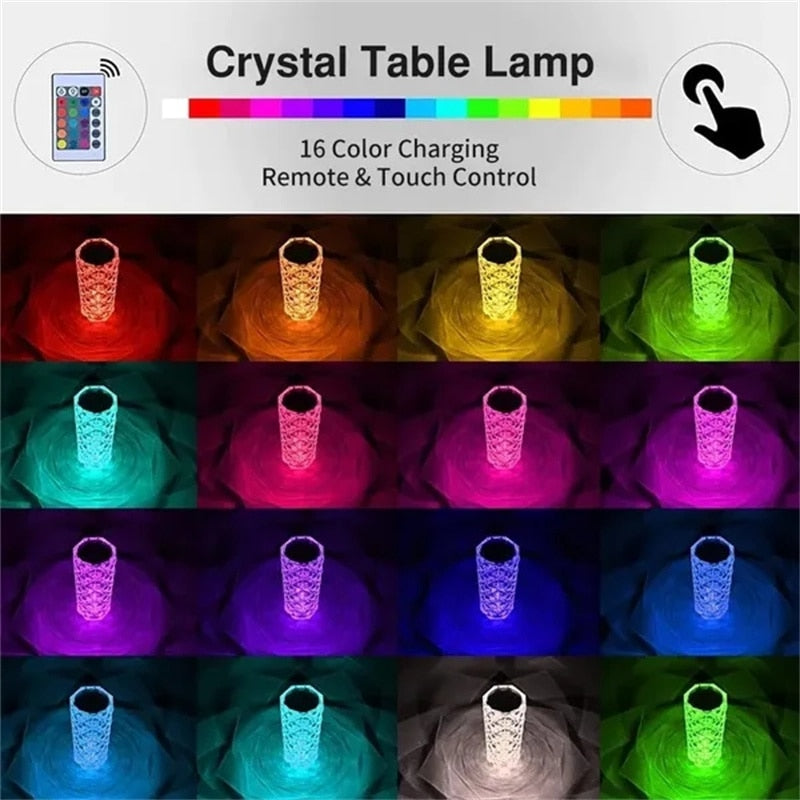 LED Crystal Table Lamp 