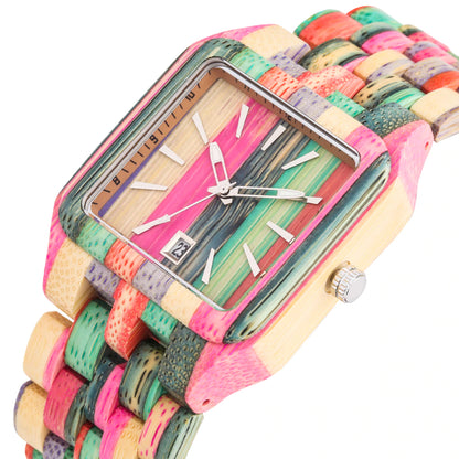 Barenio RAINBOW WOODEN WATCH